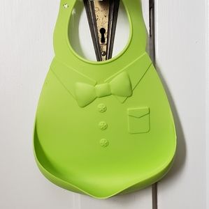 💚 Lime Green Silicon Bib - Make My Day